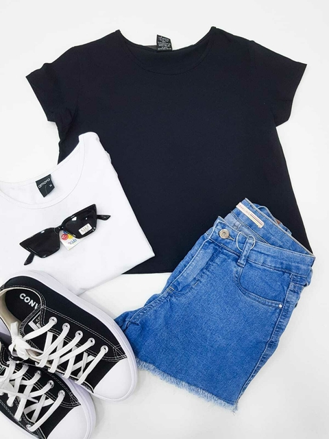 Cropped Infantil Preto Amora 51903-Pr