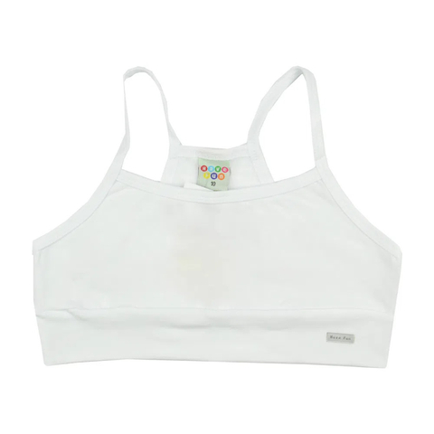 Top Infantil Básico Cotton Branco Have Fun 28266-Br