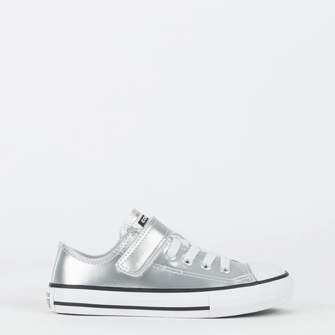Tênis All Star Infantil Com Velcro Prata Converse Ck12540001 - comprar online