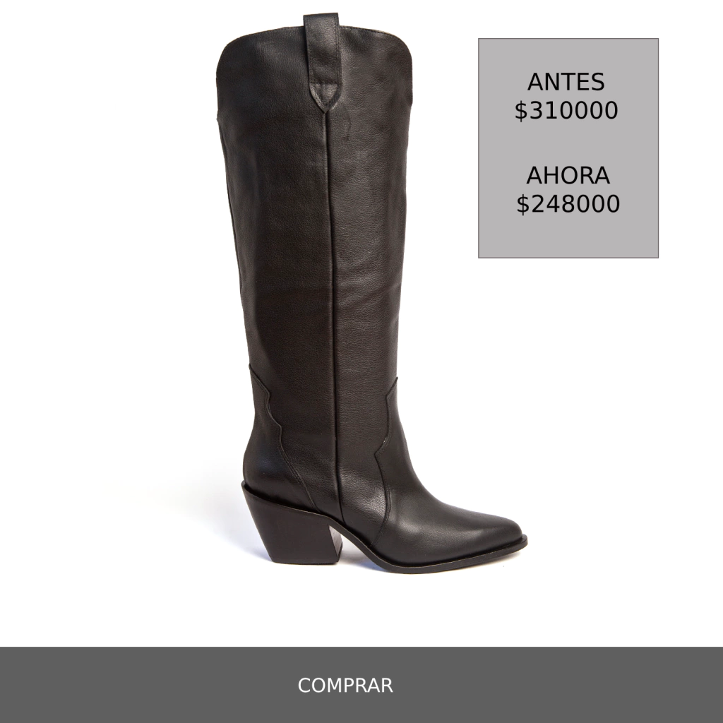 BOTA LARGA AMY NEGRO