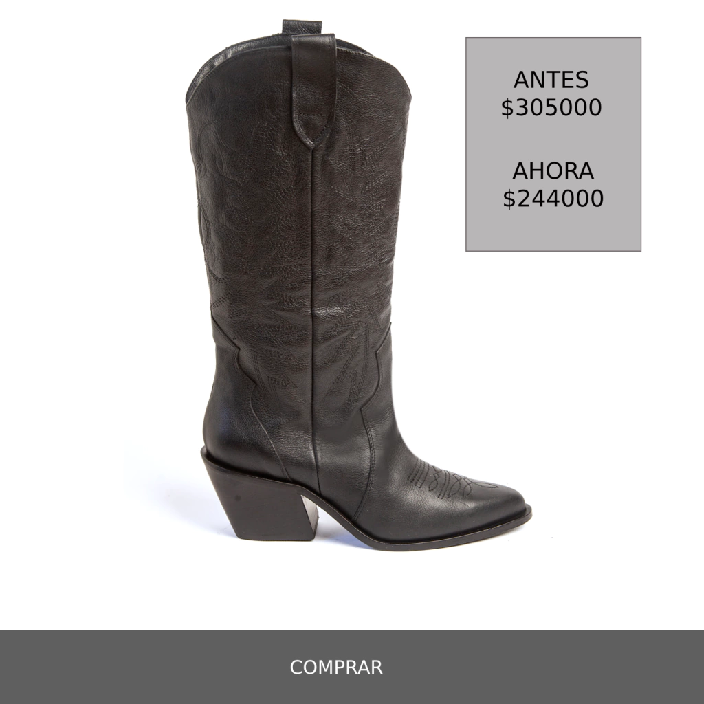BOTA LARGA ROCK NEGRO