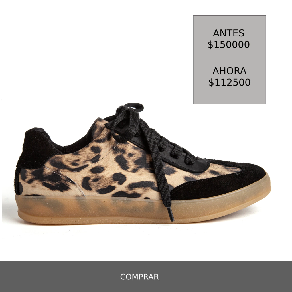 ZAPATILLA SAMAY LEOPARDO