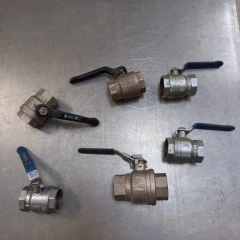 Válvula De Inox 1' 1/2 Pol. - 6 Pçs Tudo Por / -- 00508