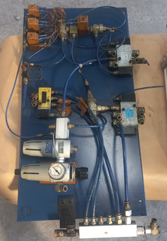 Painel Elétrico Sistema Pneumático E Controle / -- 01050 Nc Azul - comprar online