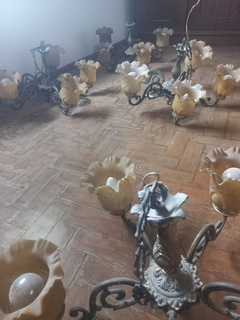Luminárias De 5 Bocas Antigas De Bronze Fundido / -- Act - comprar online