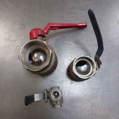 Válvula De Inox 2' 1/2 - 2' - 3/4 Com Dupla Ação / -- 00507