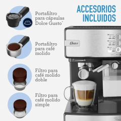 CAFETERA OSTER ESPRESSO EM6603SS PRIMALATTE en internet