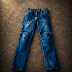 Calça Jeans Uglybros com proteções em Kevlar e nos joelhos - Tamanho (P) - Seminova - Código: 3013