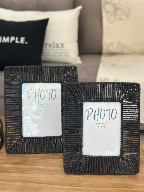 Portarretrato yute negro 15 x 20 - comprar online