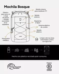 MOCHILA MARTHA BOSQUE