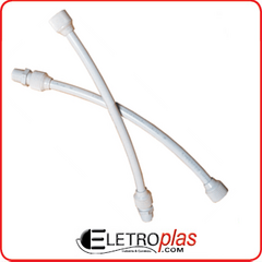 ENGATE PLASTICO BRANCO 30 CM PCT C/12