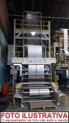 Coextrusora usada vender cwmaq HGR NITRUS DUAL - MW1600 Roscas 55mm + 55mm Largura 1700mm Materiais PEAD  PEBD  LINEAR Trocas telas Hidraulicos Sistema cabeçote com giratório