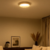 Plafón led techo redondo Bagel blanco luz cálida
