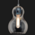 Colgante de vidrio Ara FL1 ambar - comprar online