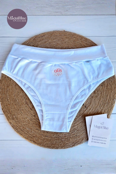 Pack x2 Bombacha tiro corto con cintura Doble de algodón & lycra ALIS - comprar online