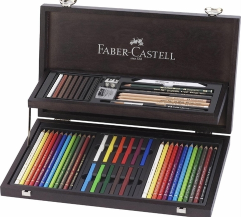 Lapices Polychromos Estuche Madera x50 Faber-Castell - comprar online