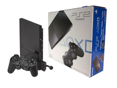 PlayStation 2 Slim con 2 Joysticks + Dísco Rígido de 500GB con 370 Juegos en Caja Original