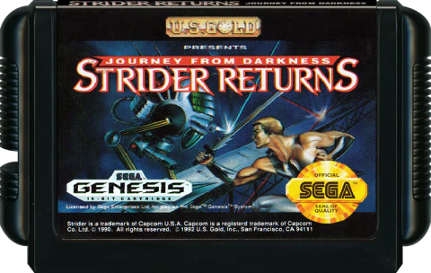 Cartucho Juego Strider Returns Sega Genesis 16 Bits - comprar online
