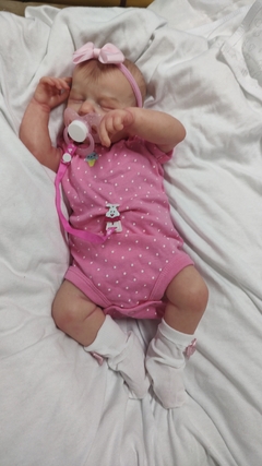 Imagem do Bebe reborn cabelo pintado