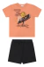Conjunto Camiseta e Bermuda Moletim Estampa Basketball Menino Elian - comprar online