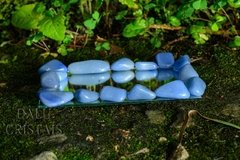 porta cristais c/ espelho em quartzo azul