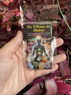 Kit 7 chakras pedra rolada
