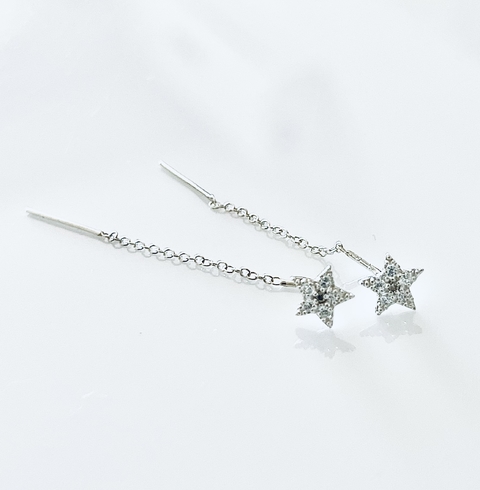 AROS ESTRELLA COLGANTE PAVEE