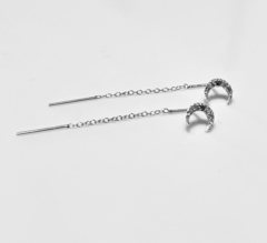 Aros colgantes Luna - comprar online
