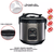 Panela Elétrica De Arroz Inox Visor Vidro Agratto Preto 6 xícaras - comprar online