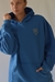 Buzo oversize canguro AZUL FRANCIA (art. 4100) - tienda online