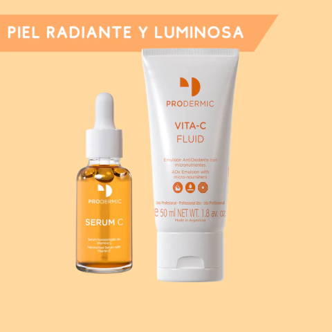 Combo Piel Radiante y Luminosa: Serum + Emulsión Prodermic - comprar online