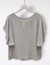 28015-BLUSA DE CREPE CON VOLADO SUPERPUESTO en internet