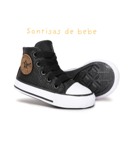 BOTA STARS NEGRO PIEL DE IGUANA - comprar online