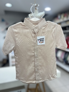 CAMISA DE LINO BEIGE - comprar online
