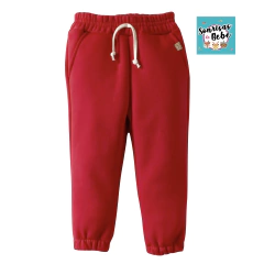 JOGGER ROJO LISO