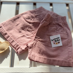 SHORT GABARDINA ROSA