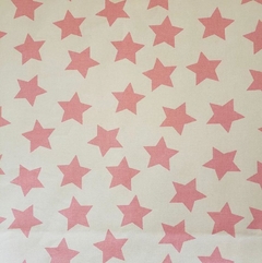TIPI BEIGE CON ESTRELLAS ROSAS - ACOLCHONADA en internet