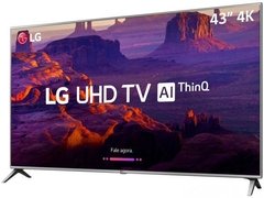 Smart TV 4K LED 43” LG 43UK6520 Wi-Fi HDR - Inteligência Artificial Conversor Digital 4 HDMI na internet