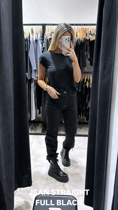 JEAN STRAIGHT BLACK