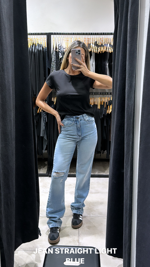 JEAN STRAIGHT LIGHT BLUE TAJO