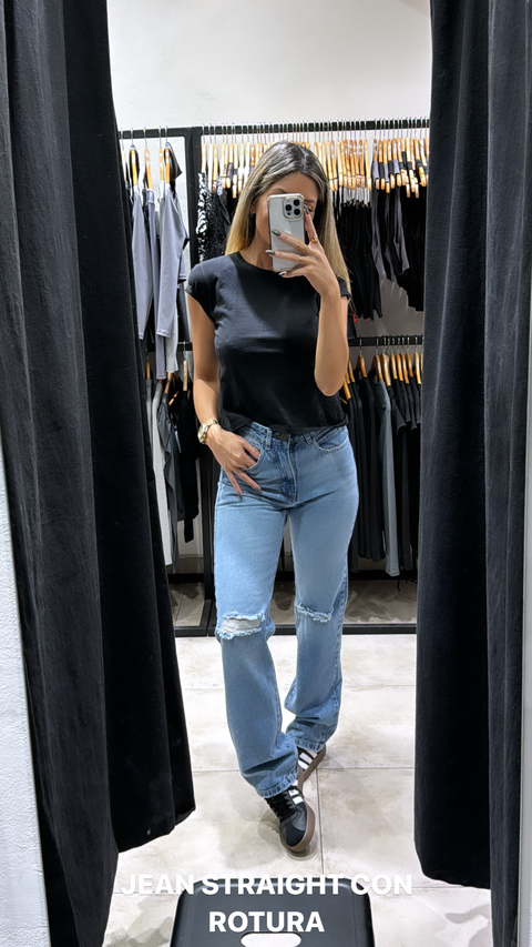 JEAN STRAIGHT TAJOS BLUE