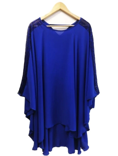 Poncho de gasa con lentejuelas