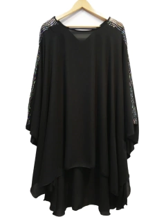 Poncho de gasa con lentejuelas en internet