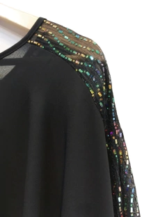 Poncho de gasa con lentejuelas - tienda online