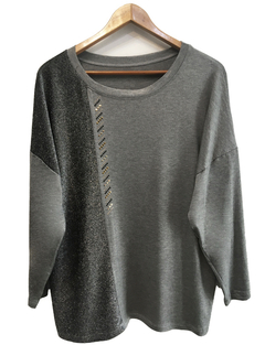 Remera con lurex y viscosa - comprar online