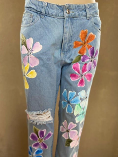 Jean Mom Floreado - comprar online