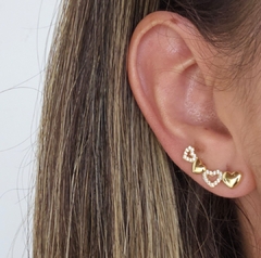 Ear Cuff Corações - Elas Querem