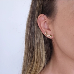 Ear Cuff Corações - comprar online