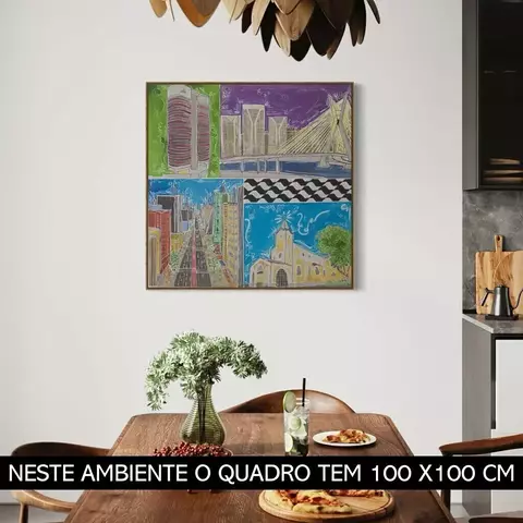 Quadro São Paulo Ju - Reprodução em Tela - comprar online