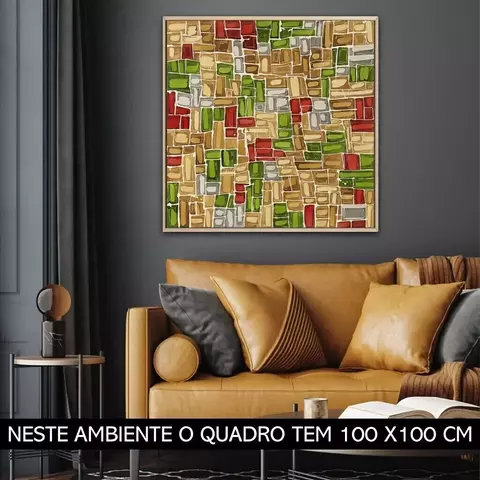 Quadro Vitral Terra - Reprodução em Tela - comprar online
